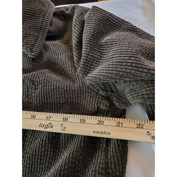 J. Jill Corduroy Women's Blazer/Jacket Oversized Button Up Size Medium Chocolate - Picture 10 of 13